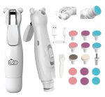 Baby Nail Clippers 20 in 1 by Royal Angels Baby | Safe Electric Baby Nail Trimmer, Baby Nail File Kit, Additional Replacement Heads, Newborn Toddler Toes and Fingernails, Trim and Polish (Blue)
